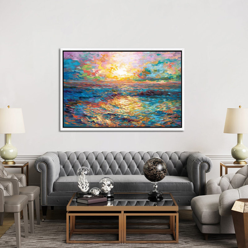 Print on Canvas, White Floater Framed, 101.6cm H x 152.4cm W x 3.81cm D