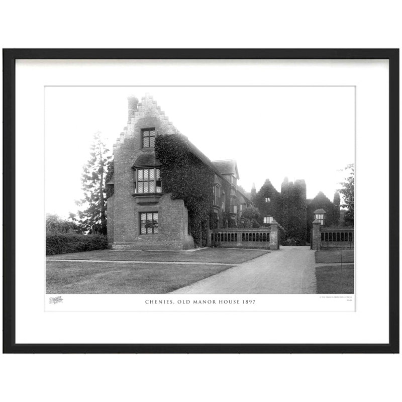 Chenies, Old Manor House 1897 by Francis Frith - Single Picture Frame Print, 60cm H x 80cm W x 2.3cm D
