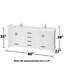 Sheffield 80" Double Bathroom Vanity Set-59388375-59388377