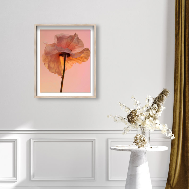 Amber Radiance IV Shadowbox Floral & Botanical Print by Oliver Gal, Black Frame, 16 x 20, 46.5"H x 37.5"W