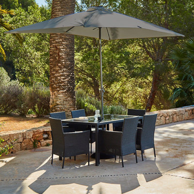 Ahmid 6 Seater Dining Set with Cushions