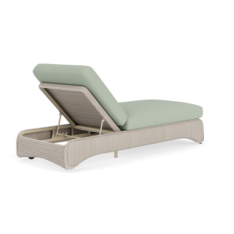 Loom Outdoor Chaise Lounge, Fife Aruba, Linen