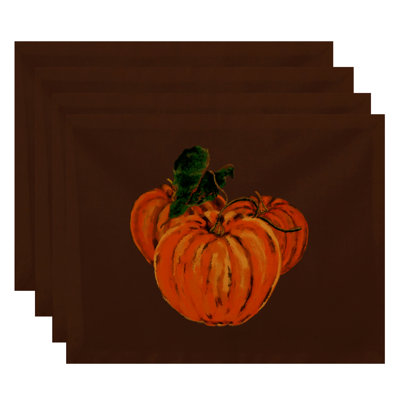 Tres Calabazas Holiday Print 4 Piece Placemat Set