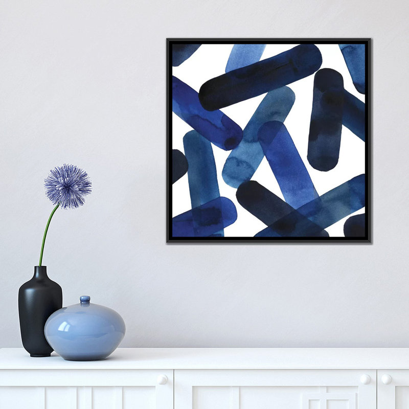 « tonneau deep ii », impression sur toile, H 18 po x l 18 po x P 1,5 po, Toile encadrée noire, Pas de tapis