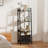Ladder Shelf, Upgraded Elevated Wood Ladder Bookshelf with Drawer, Ladder Shelf Bookcase, Tall Bookshelf with Steel Frame, Rustic Storage Rack for Living Room, Home Office, Bedroom-636734614-636734613