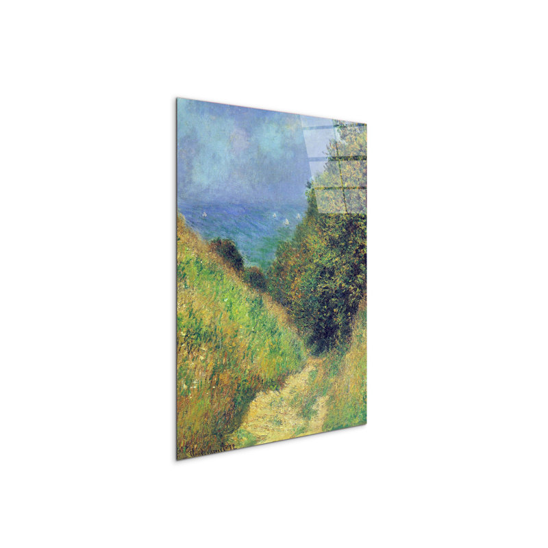Pourville II By Monet Claude 80cm H X 60cm W CrystalArt Material Acrylic Glass Effect, Frameless Panel Lightweight Ready to Hang