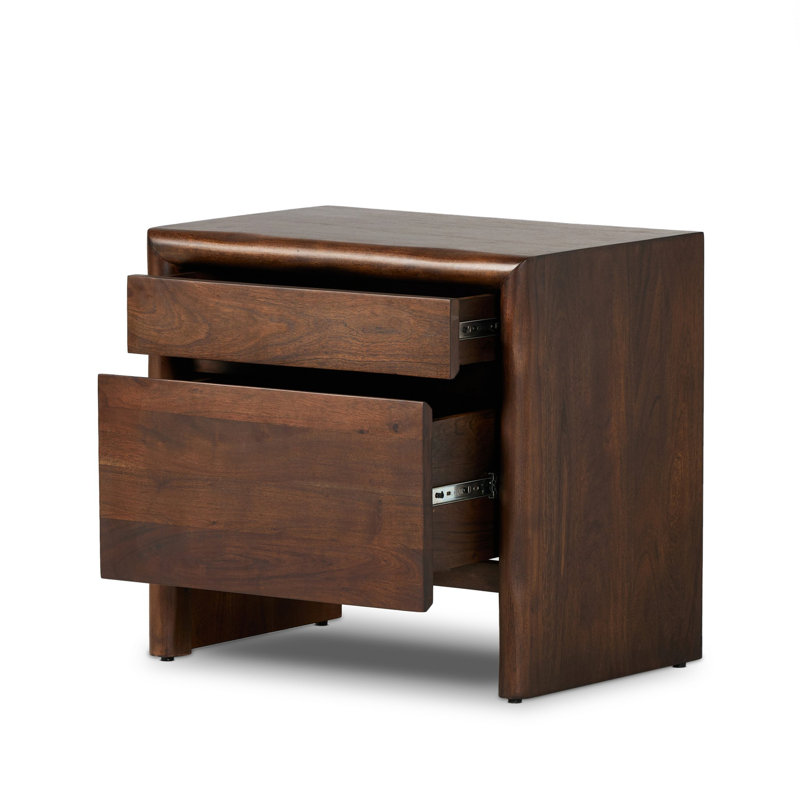Nigel 2 - Drawer Solid Wood Nightstand