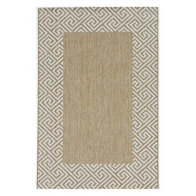 3' X 5' Natural Polypropylene Area Rug