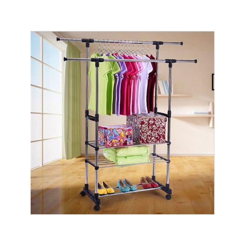 Gad 80cm Rolling Clothing Rack