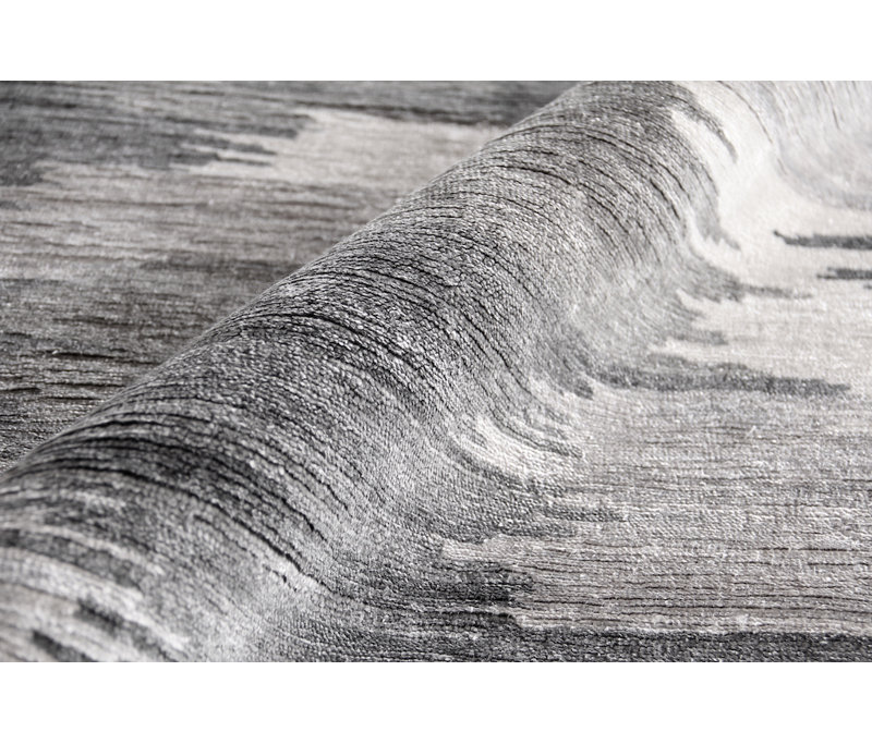 Bamboo Silk Abstract Area Rug, Rectangle 14' x 18'