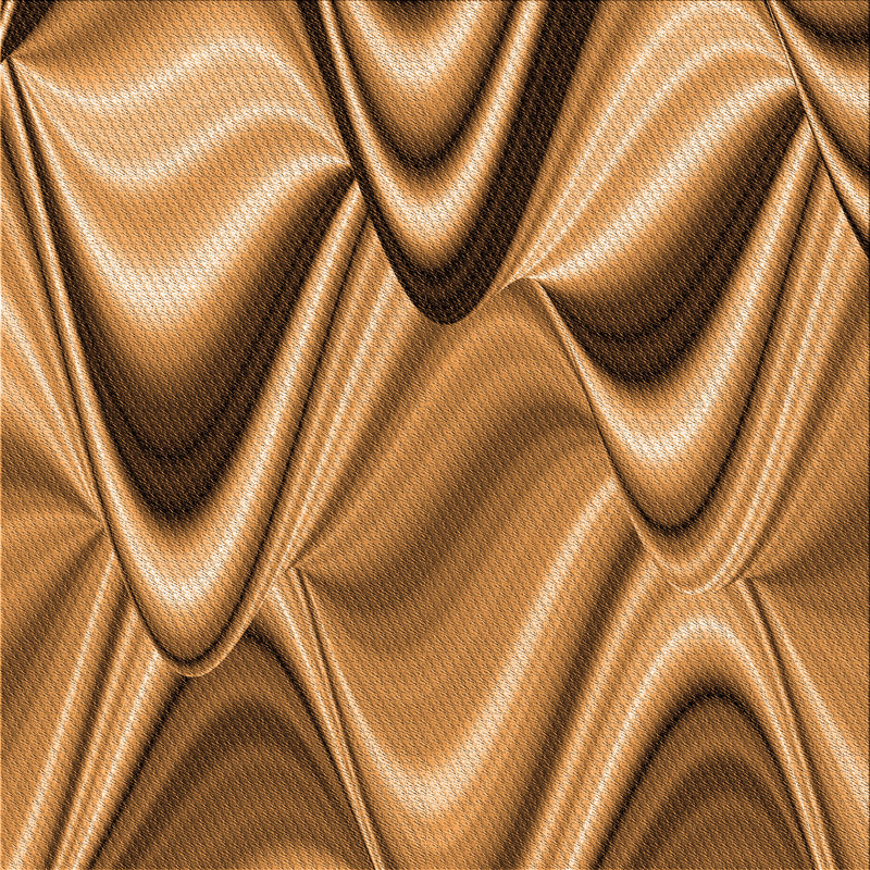 Tapis brun abstrait, Carré 5 pi