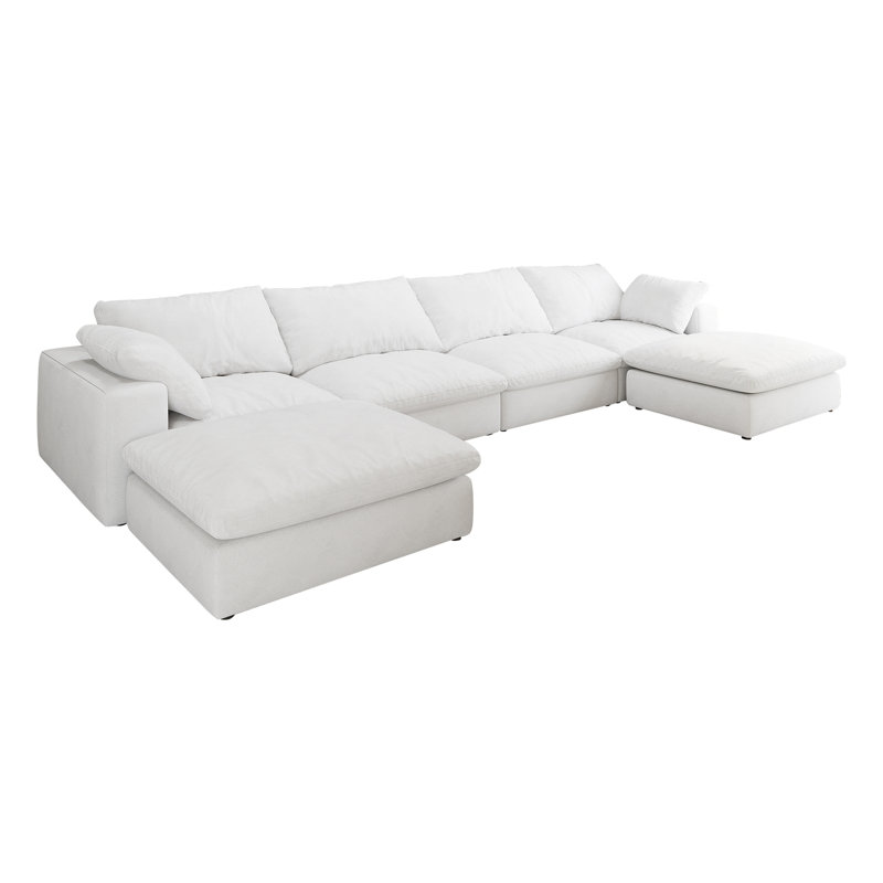 Canapé modulaire avec 2 repose-pieds Bonfort