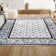 Hydetown French Border Cream/Light Gray Rug