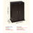 Media Storage Cabinet, 4-Tier DVD Shelf Organizer, 24.02 x 14.49 x 33.31 in Multimedia Storage Organizer for CDs, DVDs, Books, Games, CD Shelf for Living Room, Home Office, Recording Room, Brown