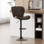 Adjustable Height Counter Stool with Metal Frame-1457350102