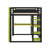 Full Size Wood Loft Bed With LED, Desk And Shelves, Wood Gaming Loft Bed-1936486557