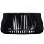 Table basse moderne en bois Modern Glam, canapé de salon, noir