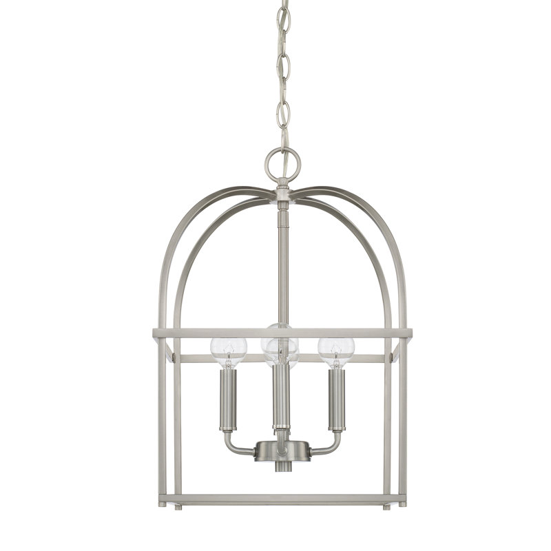 Faughn 4 - Light Unique/Statement Pendant, Brushed Nickel
