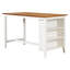 Ensemble de table de style moderne, ensemble de table de bar 5 pièces à hauteur de comptoir en bois rustique avec 4 chaises et 4 chaises avec 1 table pour la salle à manger
