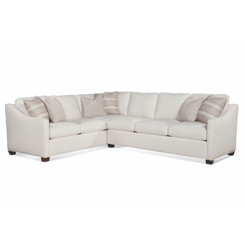 Oliver 2 - Piece Upholstered Sectional, Blue Buffalo Check; 0120-61, Black, Left Hand Facing