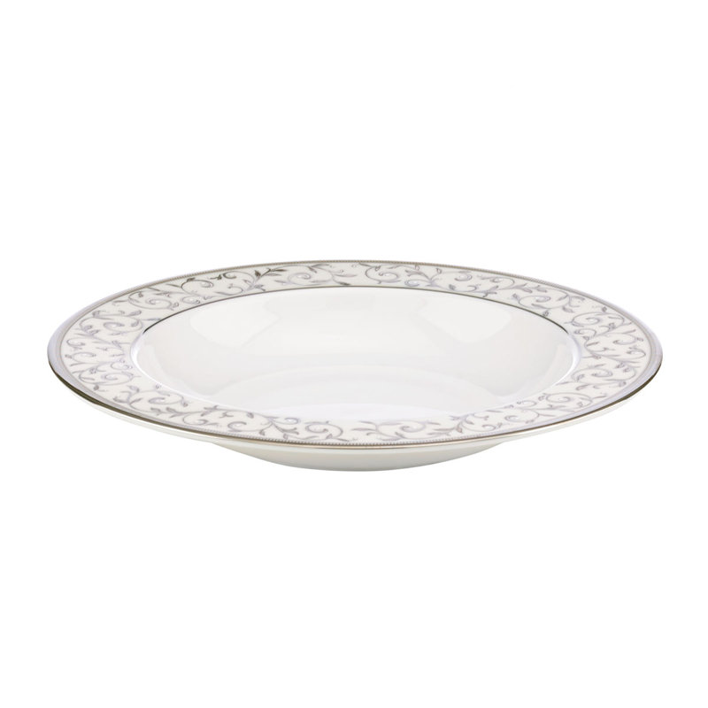 Opal Innocence 16" Off-White Ceramic Oval Platter