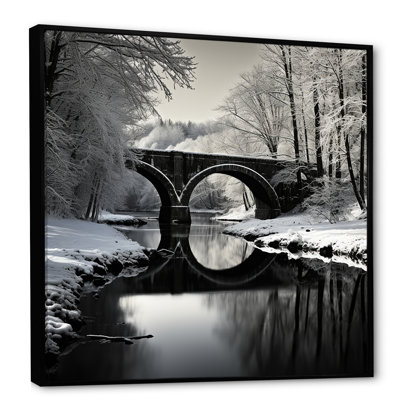 «Bridges Winter Scenery» sur toile