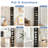 Melgarejo 7 Tier Tall Narrow Bookshelf With Storage Drawer, 71" Compact Corner Bookcase, Freestanding Shelf Organizer Unit For Living Room, Bedroom, Home Office-156154131