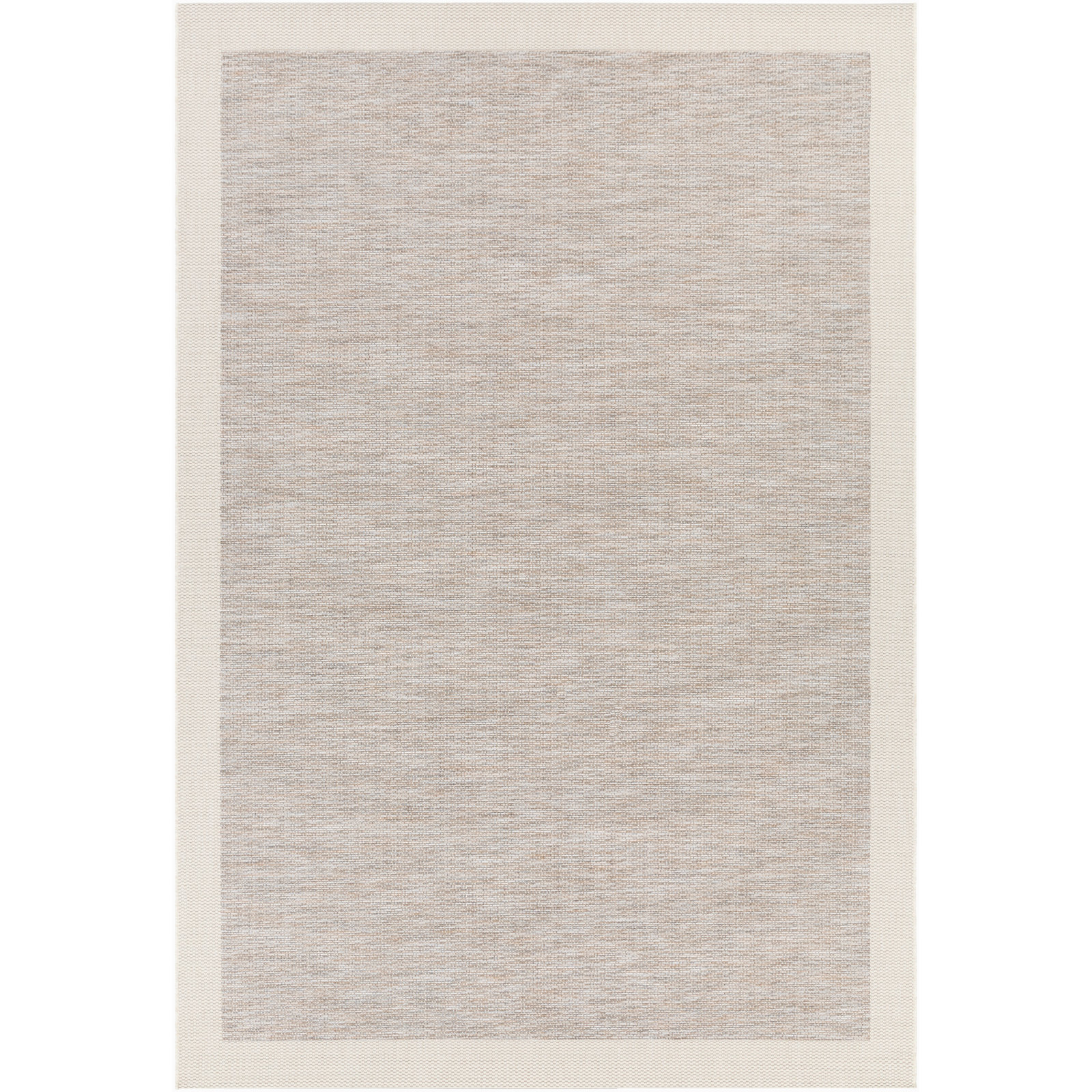 Millom Taupe/Cream Indoor/Outdoor Rug, Rectangle 5'3" x 7'7"