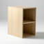 Tablettes de rangement murales compactes avec deux compartiments ouverts pour une organisation et une décoration décoratives polyvalentes