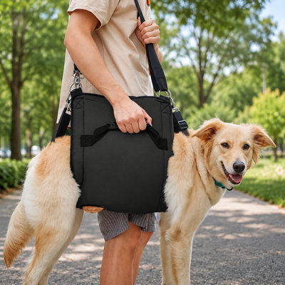 Dog Support Sling Harness, Adjustable Pet Rear Leg Lift Assist Harness, Rehabilitation Walking Aid Carrier for Senior, Injured & Disabled Dogs