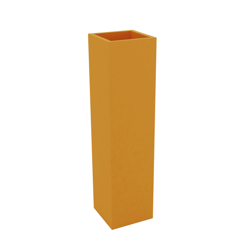 Square Tower Planter, 39.25" H x 9.75" W x 9.75" D, Taupe