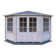 Ardcastle 10 ft x 10 ft 28 mm Corner Log Cabin Installed Including Base