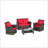 4 Pieces Outdoor Patio Furniture Sets-1837435243