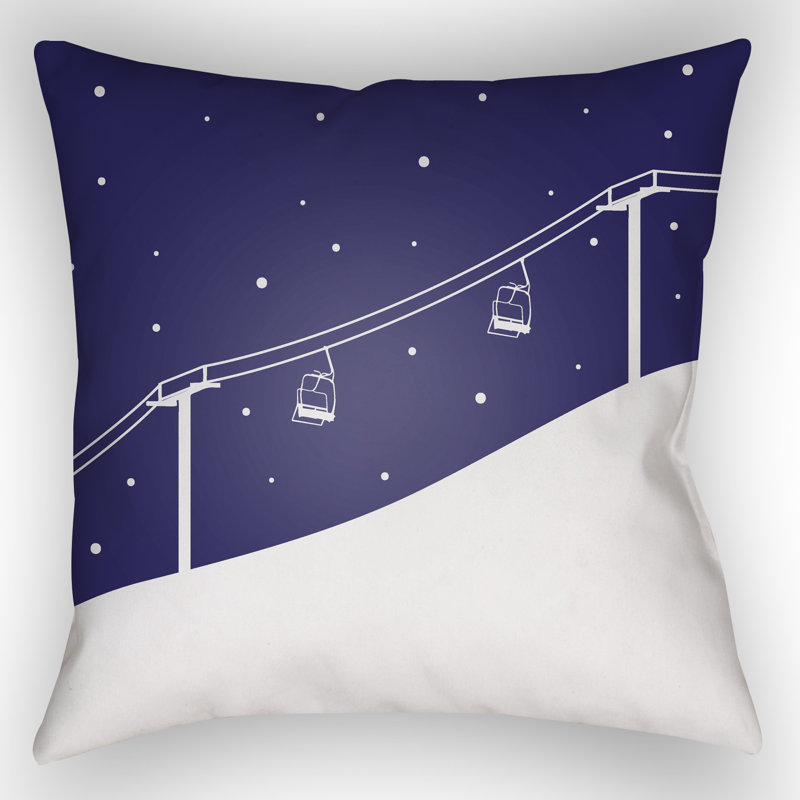  Indoor/Outdoor Throw Pillow, Dark Blue, 20" H x 20" W x 4" D