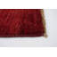 Tapis rouge foncé en laine nouée à la main de conception unique 10 pi 1 po x 14 pi 7 po New Age