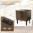 3 Drawers Solid Wood Nightstand With Storage, 2 Power Outlets, 1 Usb Port, And 1 Type C Port-1101027045