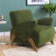 Chaises d'appoint peu encombrantes, chaise moderne compacte en tissu de velours pour la maison
