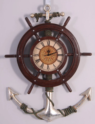 Aslam Anchor Clock Life Size Statue