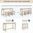 4 Piece Bar Table Set (Light Oak)