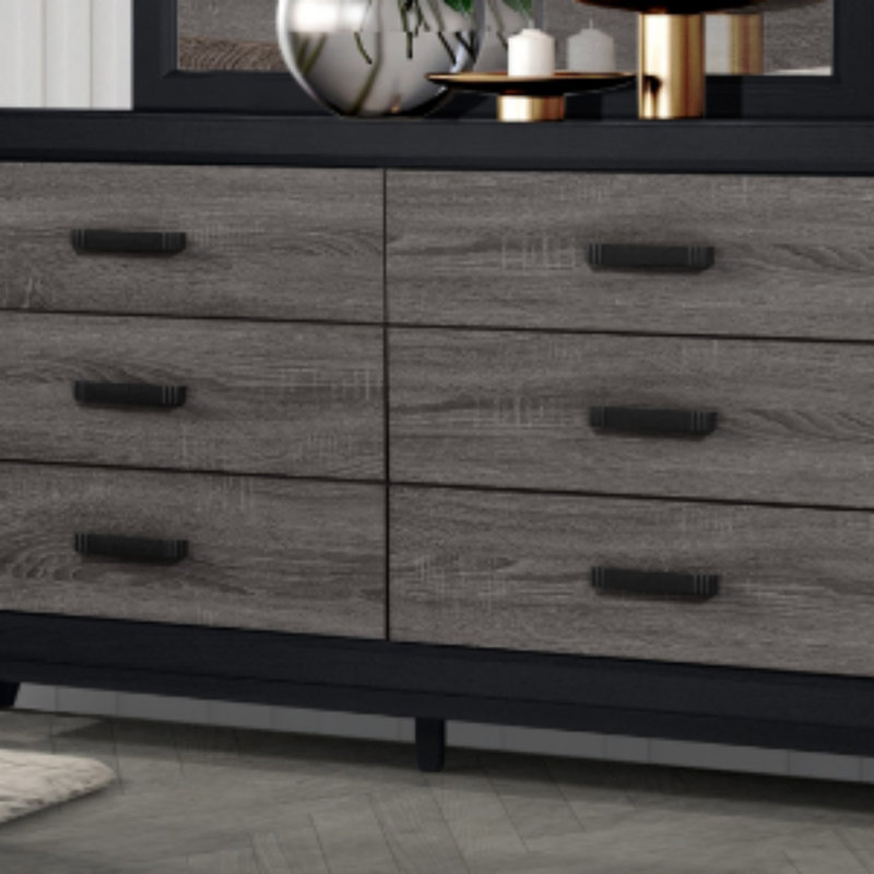 ROBE GRIS ET NOIR SOLUTO (Commode