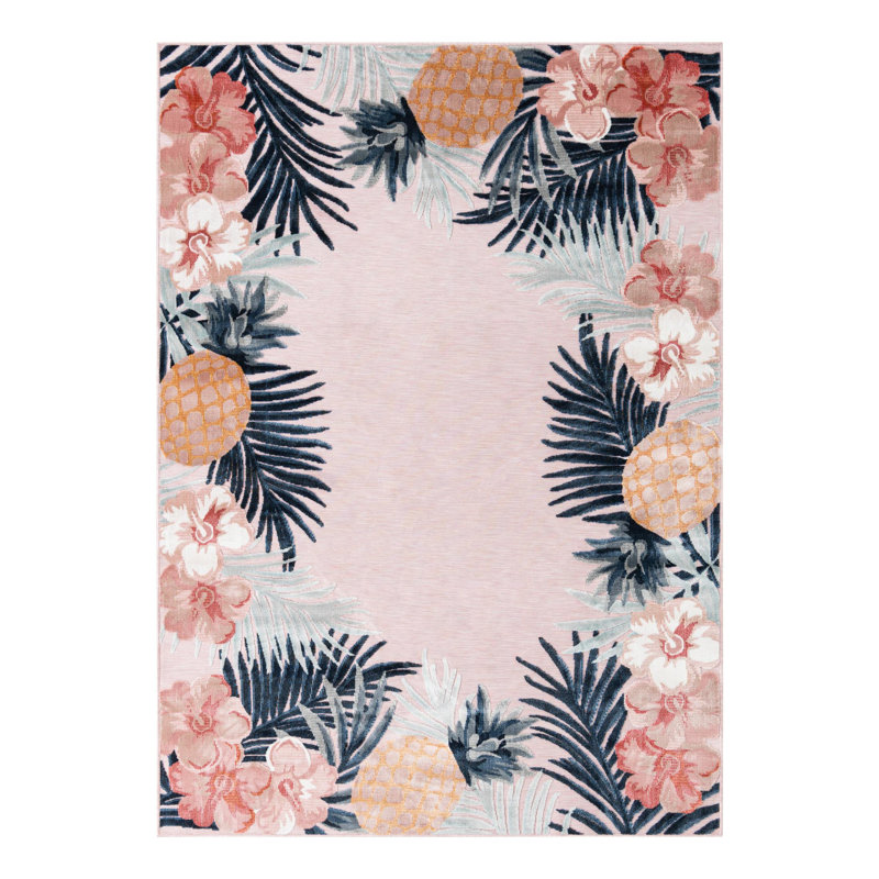 Tapis fleuri Firman Flora, Rectangle 6 pi 4 po x 9 pi