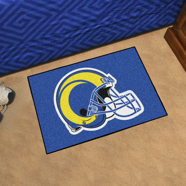 FANMATS NFL Los Angeles Rams Roundel 27 in. x 27 in. Non-Slip Indoor Only Mat