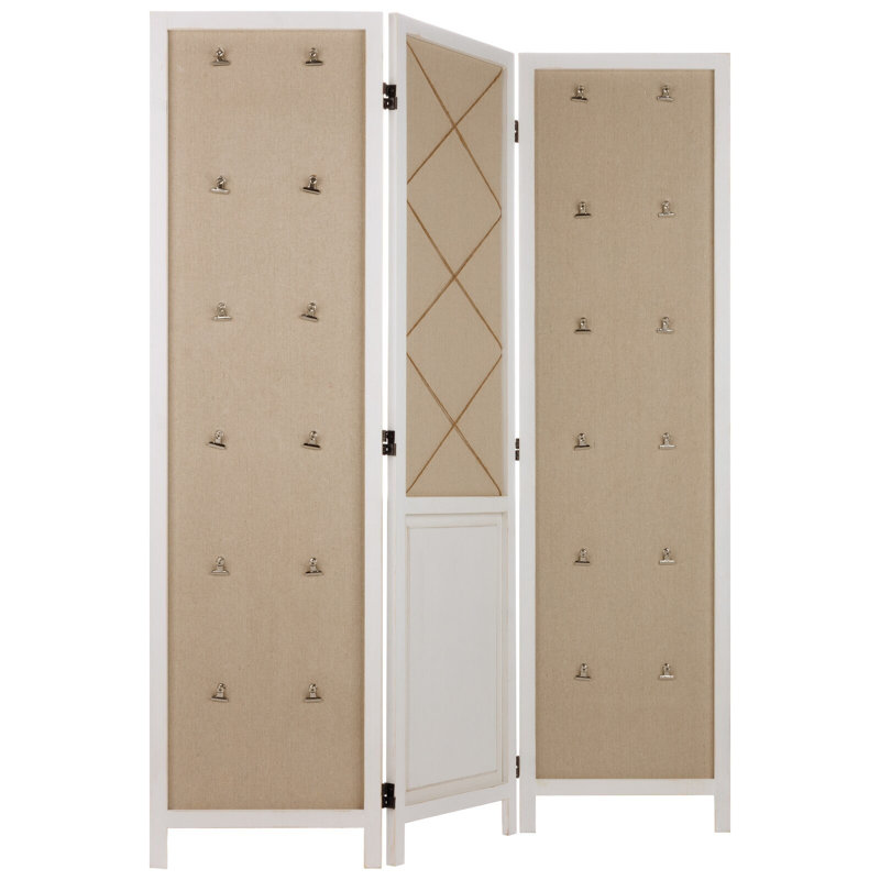 Cloison pliante 3 panneaux l 49,5 "x H 60,7" Rocray