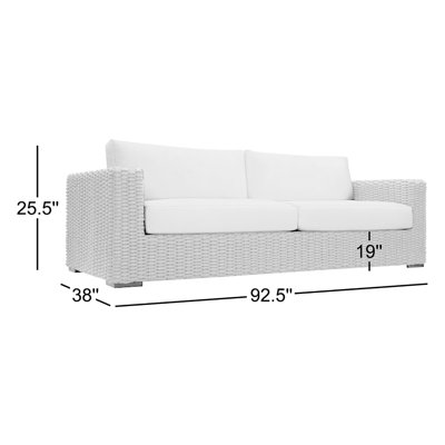 Capri Outdoor Metal Loveseat