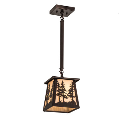 Luminaire suspendu géométrique 1 lumières lanterne Eustis