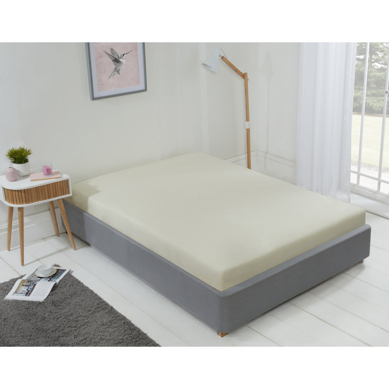 Kirke Flannel Fitted Sheet, Single (3'), Cream