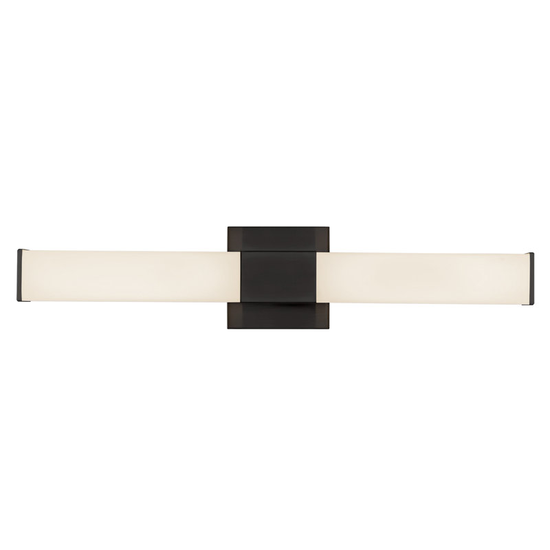 Vivi 24-in Black dimmable LED Wall Sconce, Matte Black