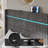 LED Bed Frame, Corduroy Upholstered Platform with 60" Tall Headboard & Charging Station-1316539966-1316539963