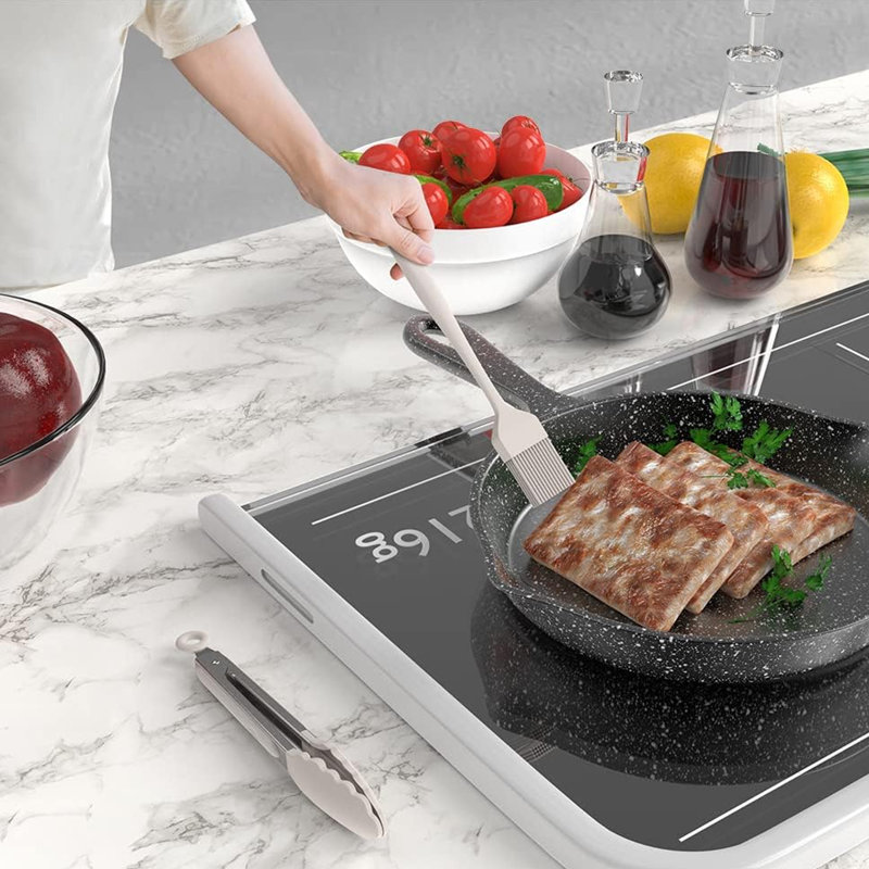 Ensemble de 15 ustensiles de cuisine en silicone, ensemble d'ustensiles de cuisine, kaki
