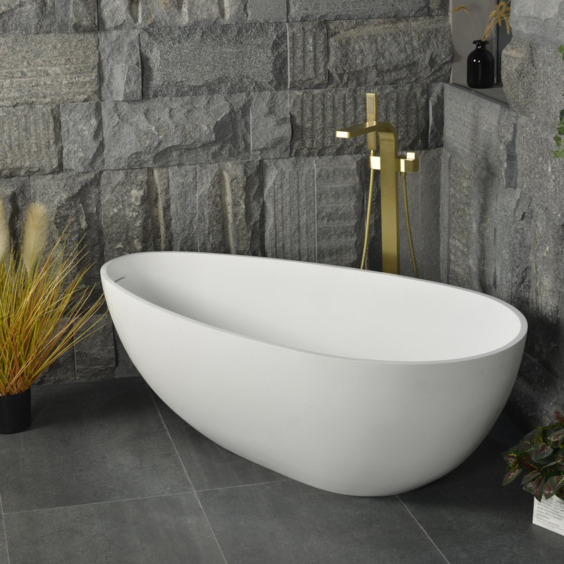 59.06'' x 29.53'' Soaking Solid Surface Bathtub